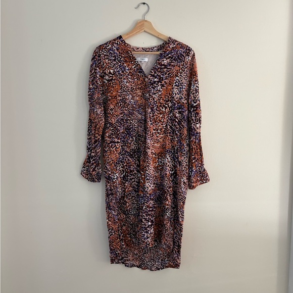 Suncoo Paris Women's Multicolor Animal Print Dress - Size M/L (T3) NWOT - Picture 2 of 7